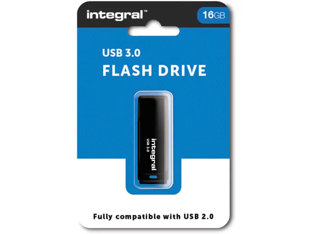 Black Usb 3.0 Flash Drive 16Gb zwart