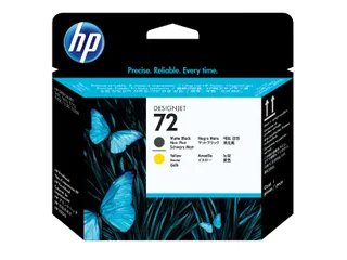 HP 72 Printkop C9384A Mat Zwart & Geel Origineel - 1