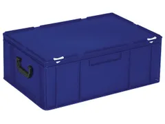Euronorm Koffer Hxlxb 230x600x400mm 43l 2 Handgrepen Blauw