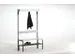 banc-patère,HxLxP 1670x1015x375mm,barres alu,RAL7016