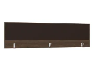 opzetpaneel bureau aanbouw achter NV bruin hickory bruin 2000mm - 1