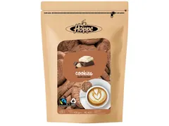 Koekjes Hoppe Cookies fairtrade double chocolate circa 125stuks