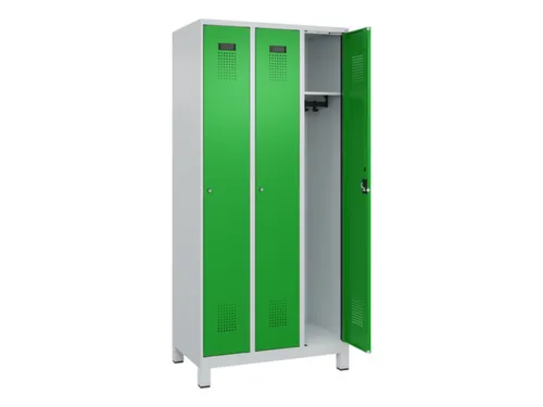 locker,HxBxD 1950x900x500mm,3vak,vak B 300mm,cil.-slot,voeten