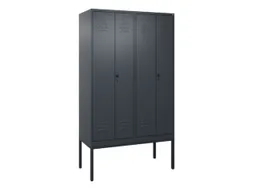 locker voor scheiding van kleding,HxBxD 2120x1200x500mm,4vak