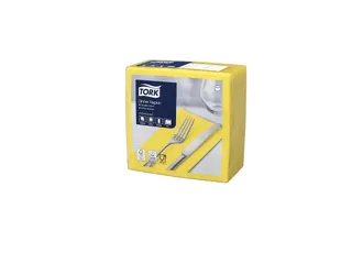Tork 470403 Dinnerservet Advanced Geel 39x39cm - 1