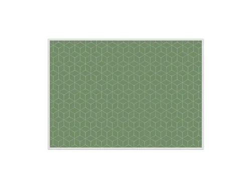 Placemat IEZZY hexagon groen 6 stuks