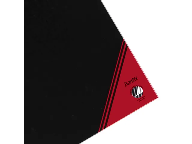 Cahier de notes Bantex noir/rouge A5 ligné 70g 96 feuilles