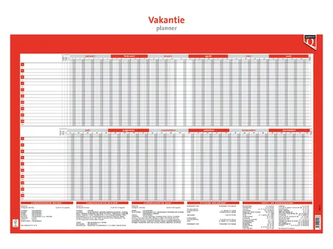 Planning vacances 2026 Quantore