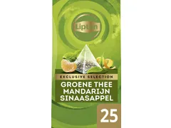 Thee Lipton Exclusive groene thee mandarijn sinaasappel 25 pramidezakj