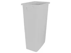 afvalverzamelaar,80l,HxBxD 762x320x460mm,romp PP transparant,gesloten