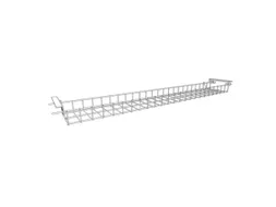 kabelbak,v. bureau,HxBxD 70x1800x160mm,v. tafel B 1800mm,zilverkleurig