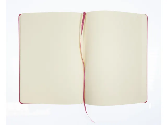 Schetsboek Kangaro A4 ruby PU HC 80 vel 140gr roomwit met elastiek en