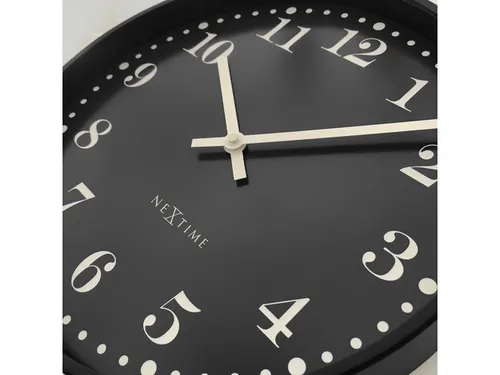 Wandklok NeXtime Dickens 30 cm zwart