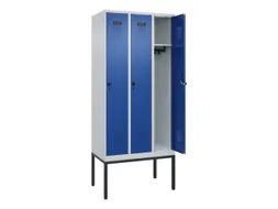 locker,HxBxD 2120x900x500mm,3vak,vak B 300mm,draaigrendel