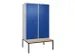 locker voor scheiding van kleding,HxBxD 2120x1200x815mm,4vak