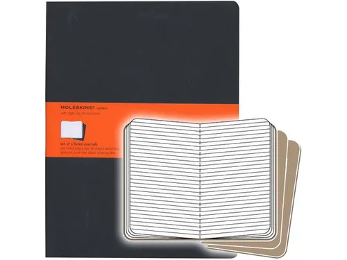 Schrift Moleskine Lijn Xl Zwart 190x250mm