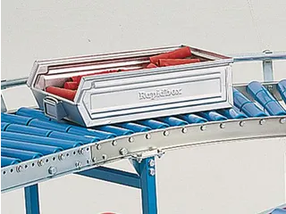 bocht 90 °,v. rollenbaan,draagrol van kunststof,wiel Ø 50mm - 2