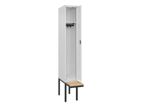 locker met bank,HxBxD 2120x300x815mm,1vak,vak B 300mm,cilinderslot