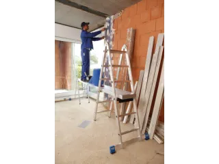Telescopisch Bordes,V. Staande Ladder Met Sporten,Aluminium - 5