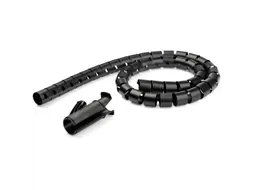 1,5M Kabelgoot Spiraal 25Mm Diameter Zwart
