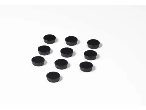 Memomagneten Smit Visual 25mm Zwart Rond 10 stuks