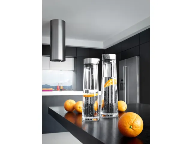 Carafe en verre avec couvercle acier inoxydable 1 litre