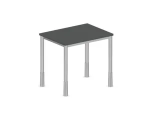In hoogte verstelbaar bureau,HxBxD 720-840x800x600mm,MS-donkergrijs - 2