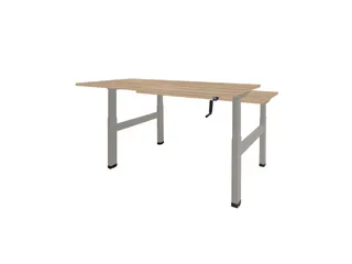Dextro Slinger Duo zit/sta Bureau 140x80 honey castello 25mm alu - 1