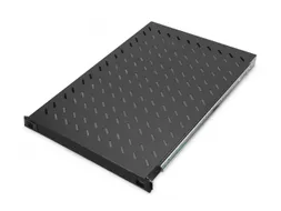 Uittrekbaar legbord voor 483mm 19'' kast 44x483x720mm tot 65kg zwart