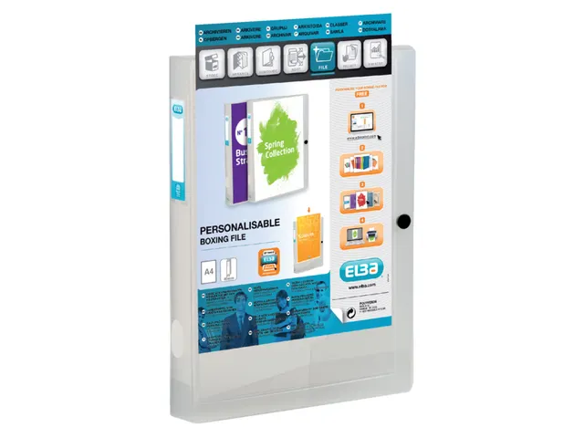 Verzamelbox Oxford Polyvsion A4 40mm Insteektas Transparant PP