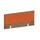 baliepaneel,v. bureau,aanbouw achter,B 1000mm,NT-cherry,BN3012-oranje