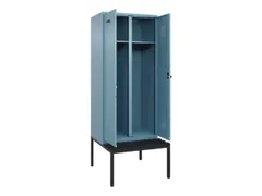 locker met bank,voor scheiding van kleding,HxBxD 2120x800x815mm,2vak
