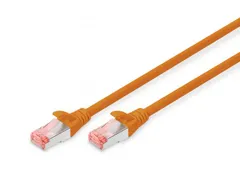 CAT 6 S-FTP patchkabel Cu LSZH AWG 27/7 Lengte 1m Oranje