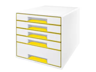 Ladenblok Leitz WOW Cube 5 laden wit/geel - 1