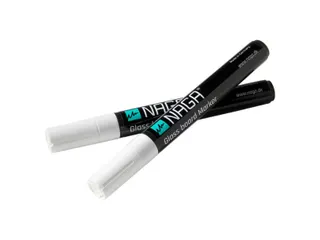 Glasbordmarker 4,5mm Naga set a 2st. wit - 1