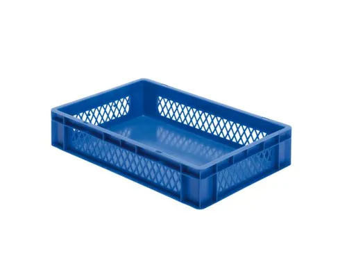 Euronorm-Stapelbak 22l H X L X B 120x600x400mm Blauw