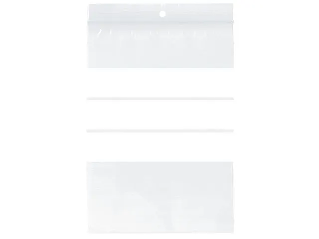 gripzak Raadhuis 80x120mm met schrijfvlak, doos a 12000 stuks