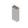 kantoorstelling 2000x900x450mm 5 OH 4xhouten vloer aluminium noten