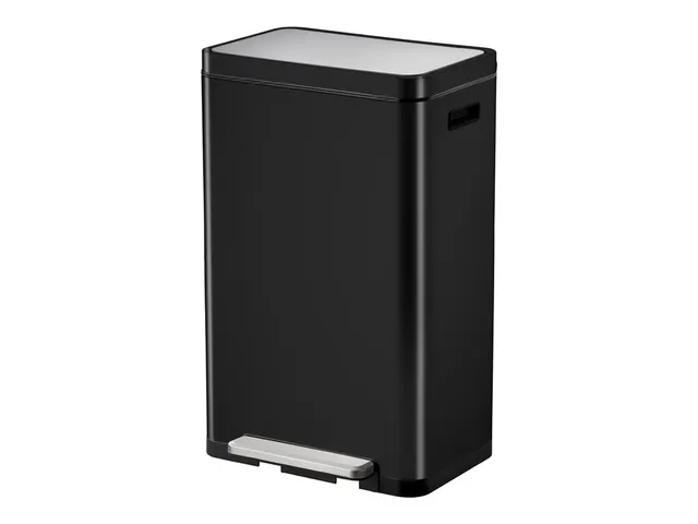 X-Cube pedaalemmer 30 Liter Mat Zwart RVS