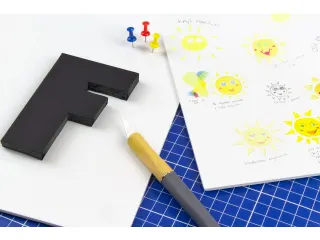 Foamboard Kangaro zwart A4 5 mm dik, 20 stuks 2 zijdig mat papier - 6