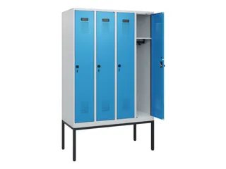 schoollocker,HxBxD 1950x1200x500mm,4vak,vak B 300mm,draaigrendel - 1