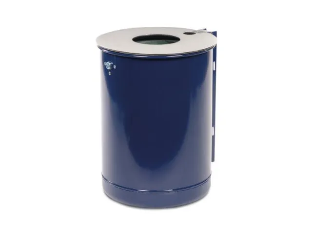 afvalbak,HxØ 950x380mm,afvalbak inhoud 46,5l,wand/paal