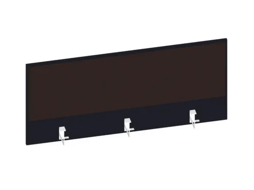 baliepaneel,v. bureau,aanbouw achter,B 1200mm,CC-zwart,BN2036-bruin