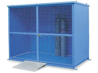 Gasflessendepot 2055x1125x1050mm Voor 8 Gasflessen 1-vleugelige Deur - 1