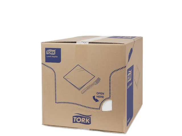 Servetten Tork 477149 2-laags 33x33cm wit 1/4 vouw 200st.