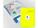 Etiket 105x74mm Fluor Geel 100 Vel