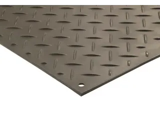 vloerbeschermingsmat,HxLxB 12,7x2440x1220mm,HDPE,geribd,antislip - 2