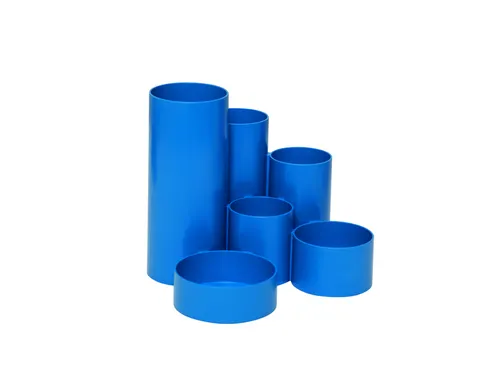 MAULtubo pennenbak 6 vaks Ø15x12,5cm Blauw 85% recycling