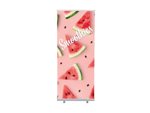 Roll-Banner 85x200 complete set met print "Smoothies"