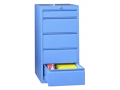 ladekast HxBxD 1000x500x600mm 7laden slot RAL7035 front RAL7016